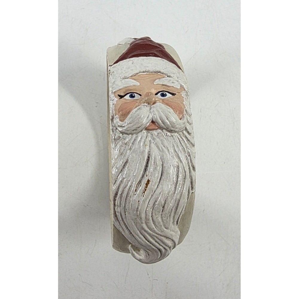 Rare Jim Shore Santa Claus Resin Bracelet Vintage 1990 3D Folk Art Christmas